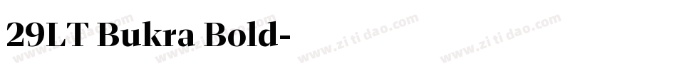 29LT Bukra Bold字体转换